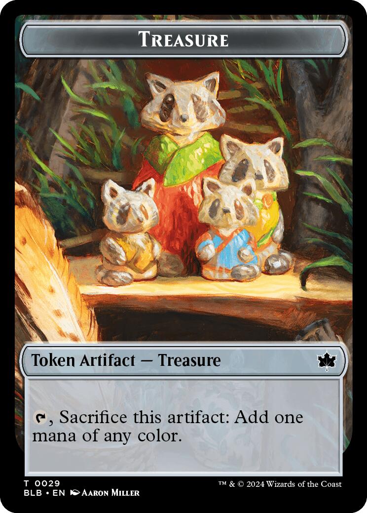 Beast (024) // Treasure Double-Sided Token [Bloomburrow Commander Tokens] - Image 2
