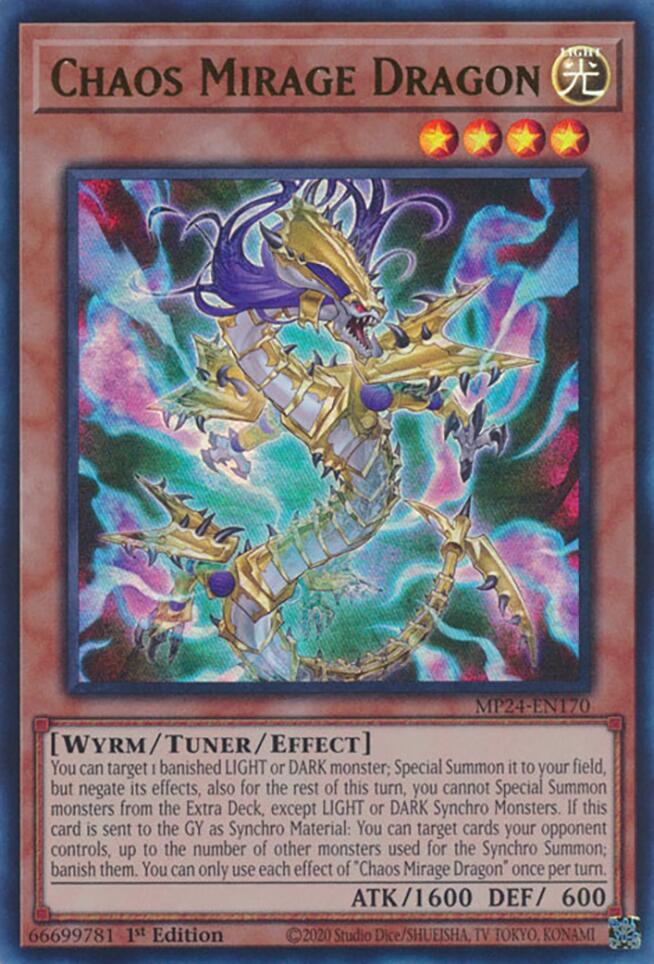 Chaos Mirage Dragon [MP24-EN170] Ultra Rare - Image 4