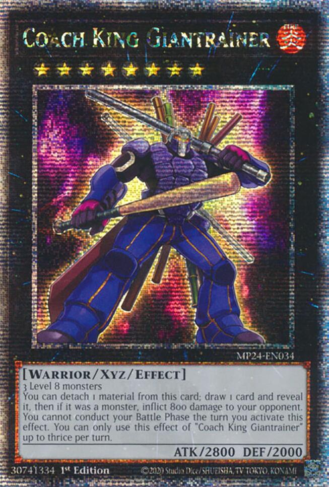 Coach King Giantrainer [MP24-EN034] Quarter Century Secret Rare - Image 4