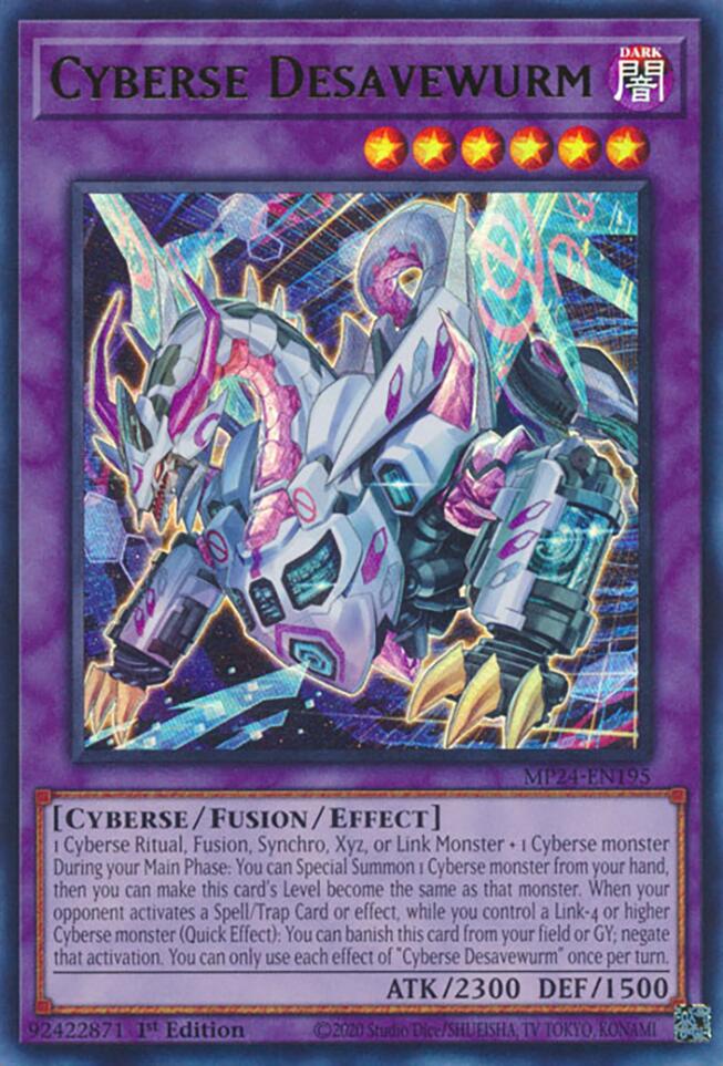 Cyberse Desavewurm [MP24-EN195] Ultra Rare - Image 2
