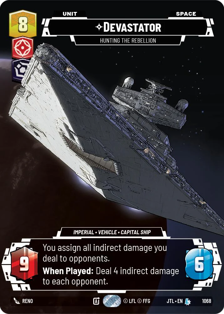 Devastator - Hunting the Rebellion (1068) (Prestige Foil) (1068) [Jump to Lightspeed]