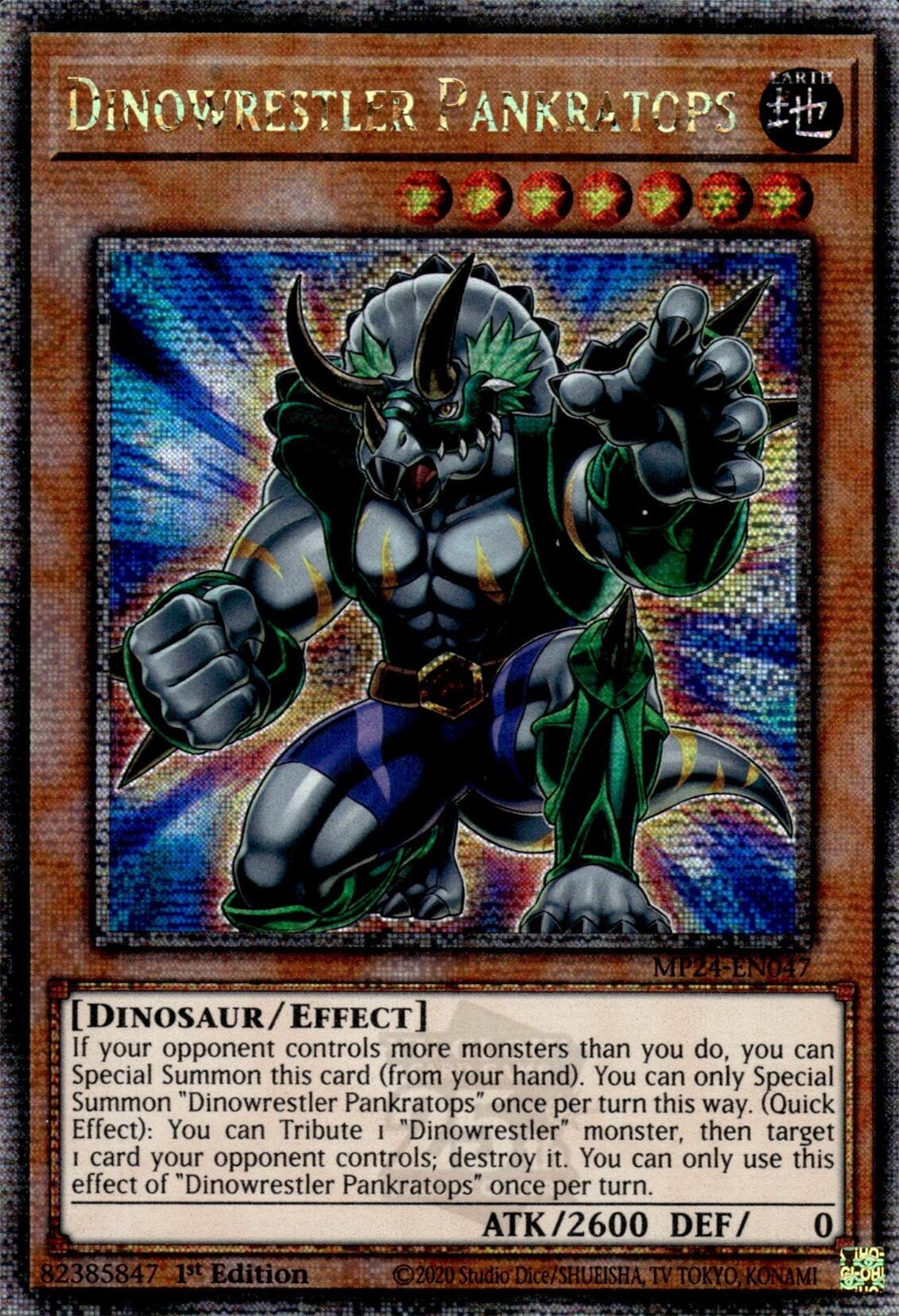 Dinowrestler Pankratops [MP24-EN047] Quarter Century Secret Rare - Image 3