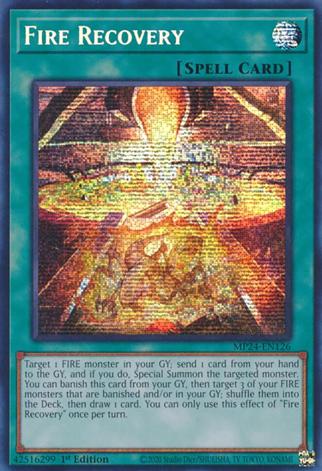 Fire Recovery [MP24-EN126] Prismatic Secret Rare - Image 4
