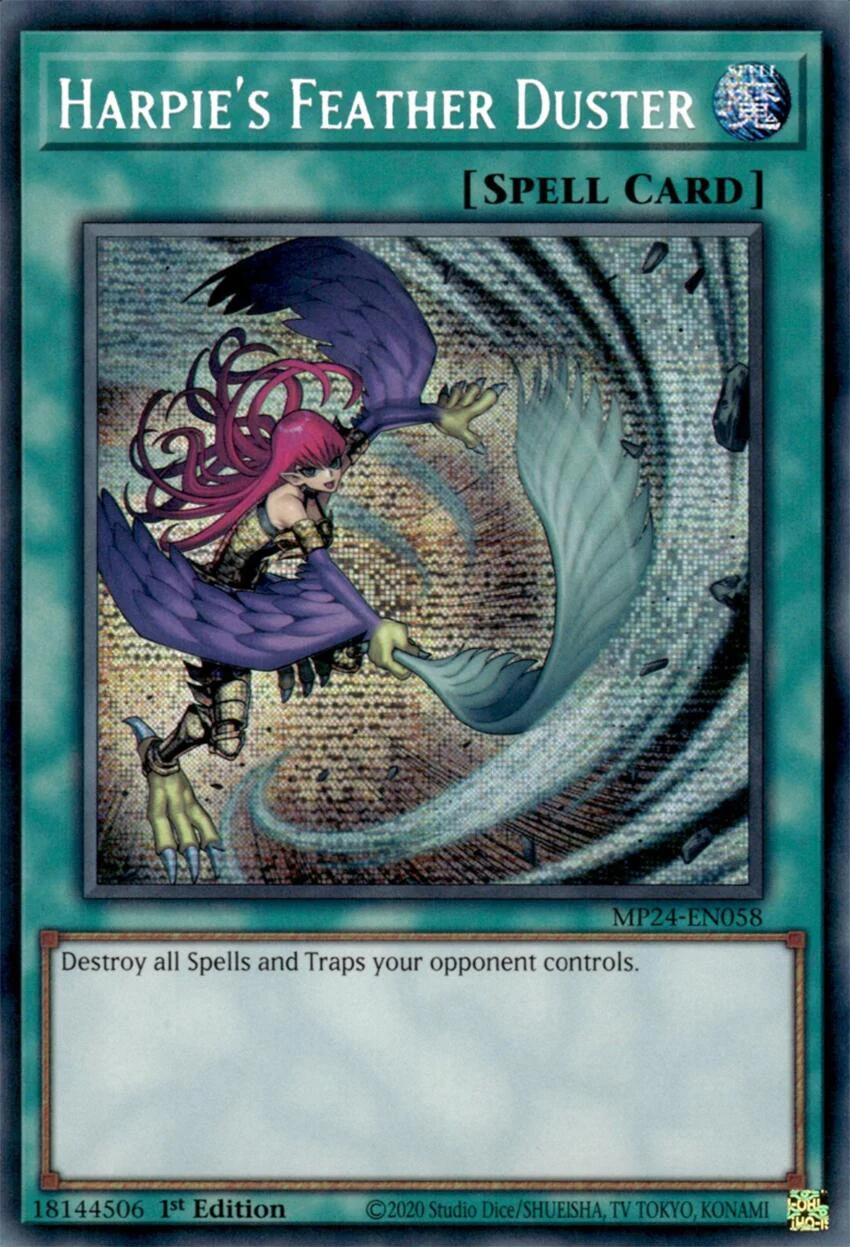 Harpie's Feather Duster (Alternate Art) [MP24-EN058] Prismatic Secret Rare - Image 2