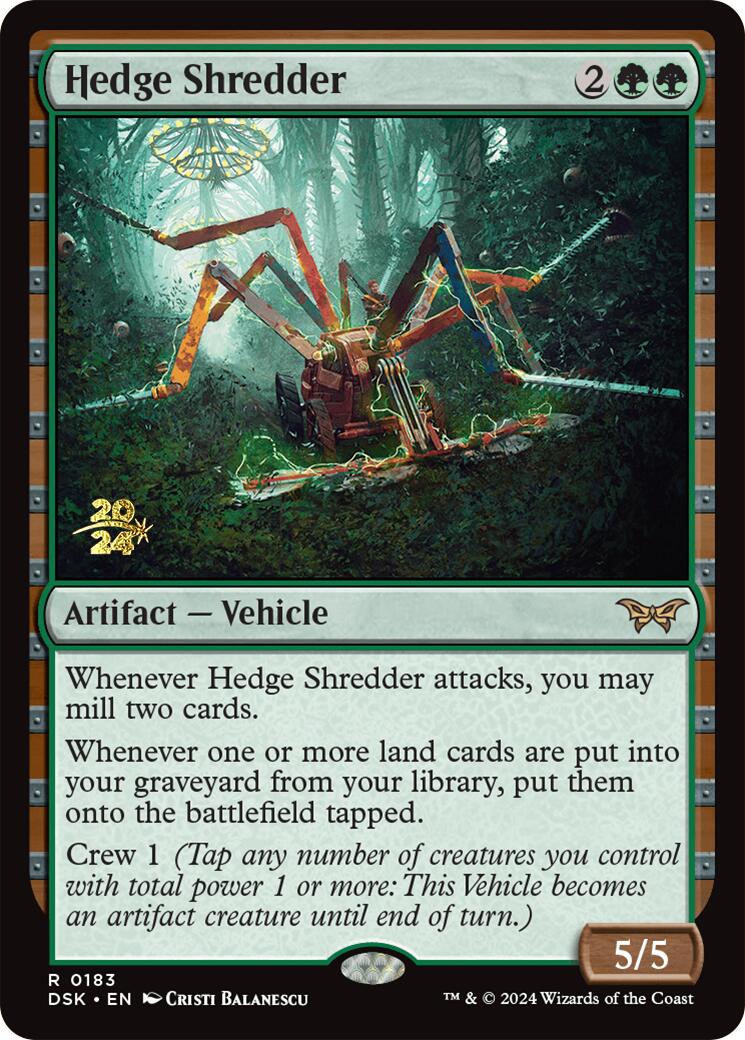 Hedge Shredder [Duskmourn: House of Horror Prerelease Promos] - Image 2