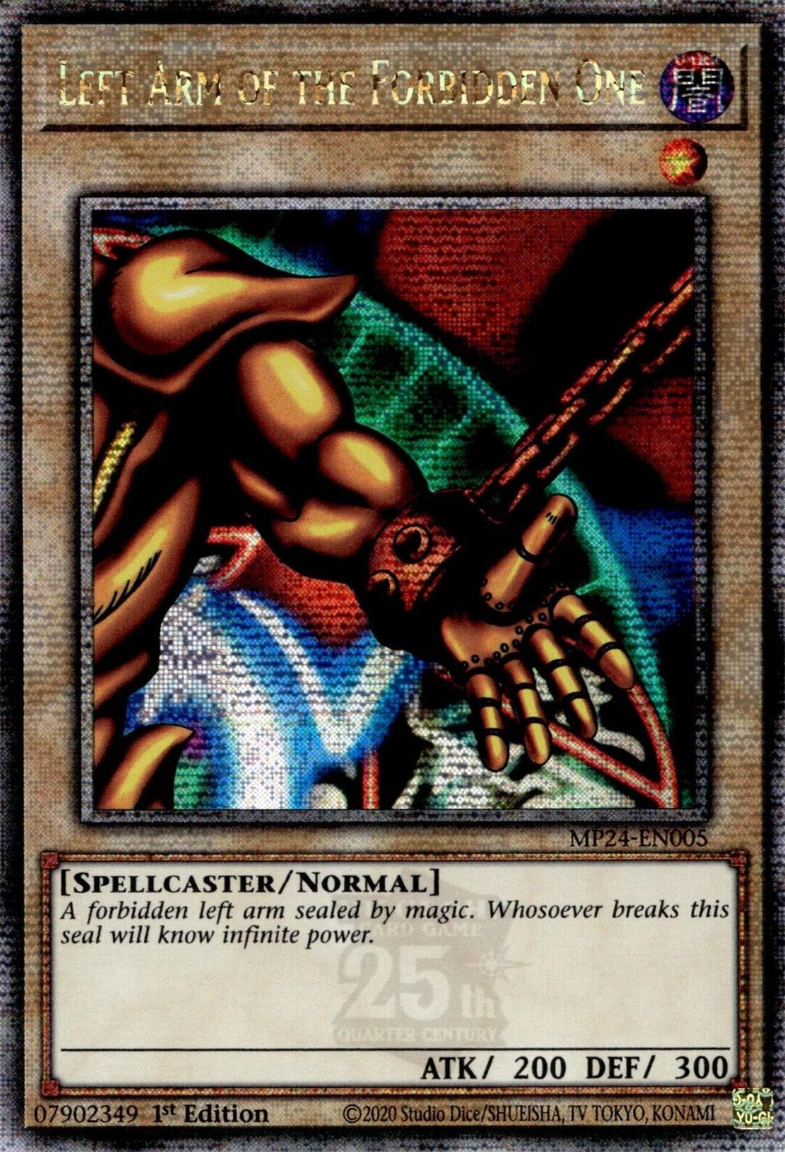Left Arm of the Forbidden One [MP24-EN005] Quarter Century Secret Rare - Image 3
