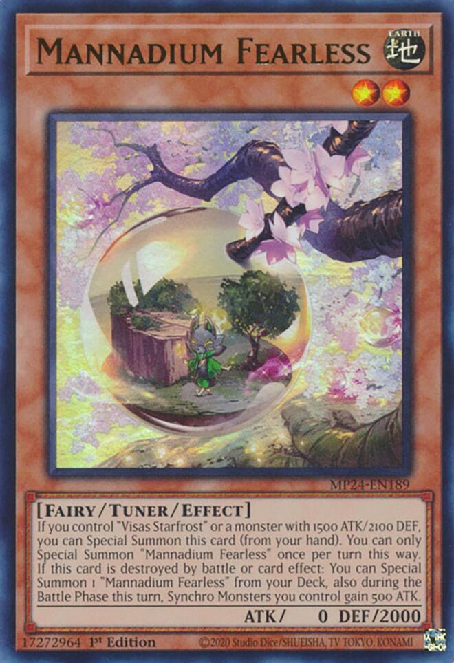 Mannadium Fearless [MP24-EN189] Ultra Rare - Image 2