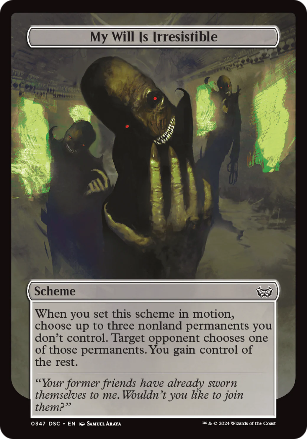 My Will Is Irresistible (Full Art) [Duskmourn: Archenemy] - Image 2