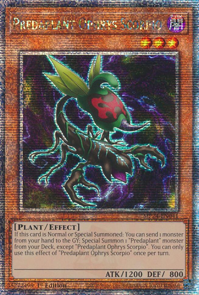 Predaplant Ophrys Scorpio [MP24-EN041] Quarter Century Secret Rare - Image 2
