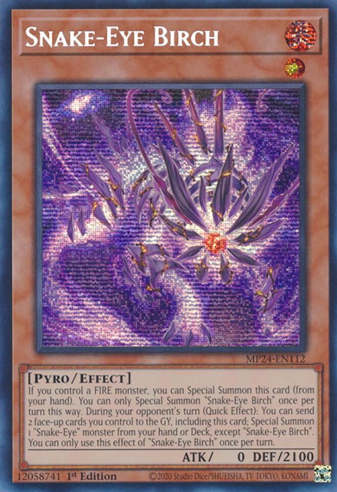 Snake-Eye Birch [MP24-EN112] Prismatic Secret Rare - Image 3