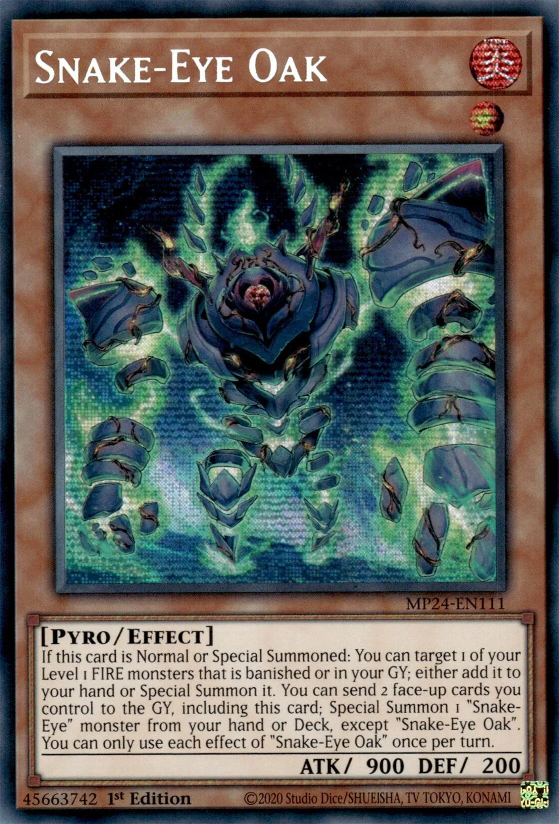Snake-Eye Oak [MP24-EN111] Prismatic Secret Rare - Image 3
