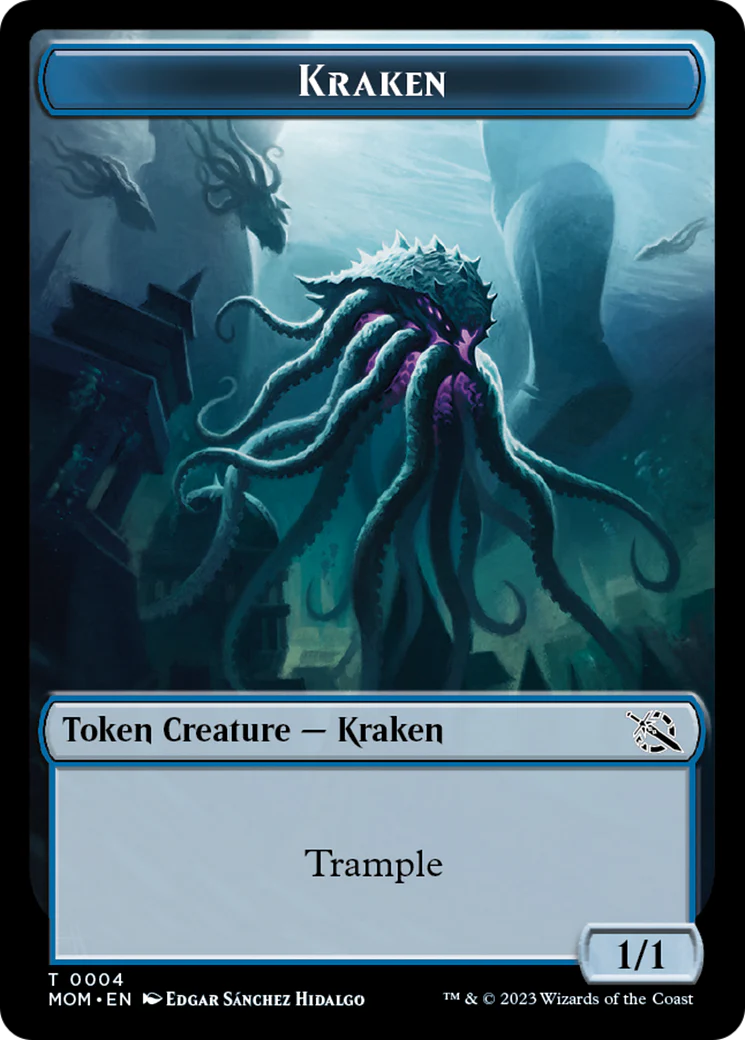 Treasure (21) // Kraken Double-Sided Token [March of the Machine Tokens] - Image 2