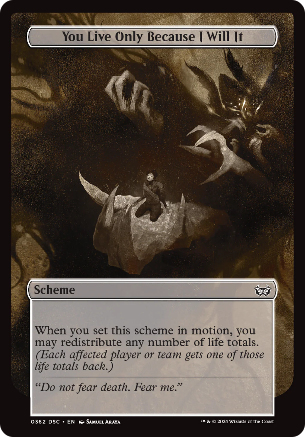 You Live Only Because I Will It (Full Art) [Duskmourn: Archenemy] - Image 2